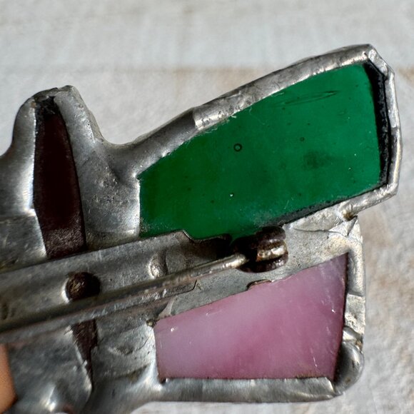 Small Stained Glass Butterfly Brooch - Picture 8 of 10